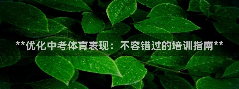 极悦平台官网登录网址：**优化中考体育表现：不容错过