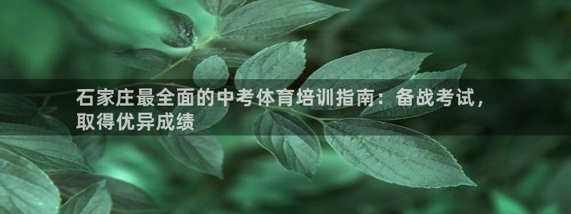 极悦平台注册官方网站下载：石家庄最全面的中考体育培训