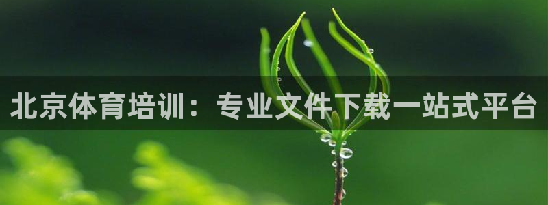 极悦平台官网登录不了：北京体育培训：专业文件下载一站