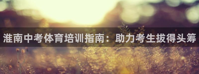 极悦平台官方网址是多少：淮南中考体育培训指南：助力考