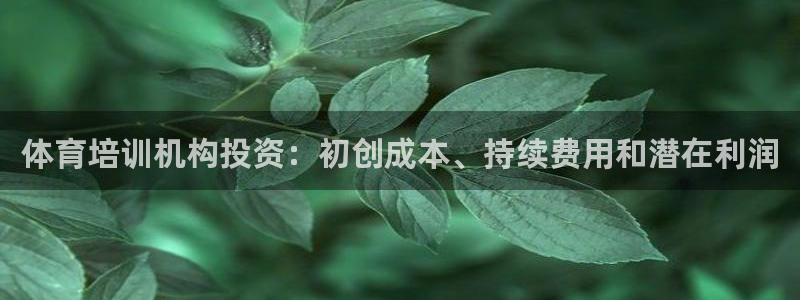 极悦娱乐app官方版本更新内容下载：体育培训机构投资