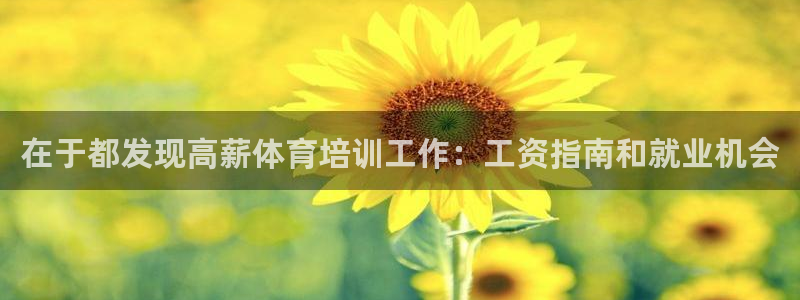 极悦娱乐官方网站下载：在于都发现高薪体育培训工作：工