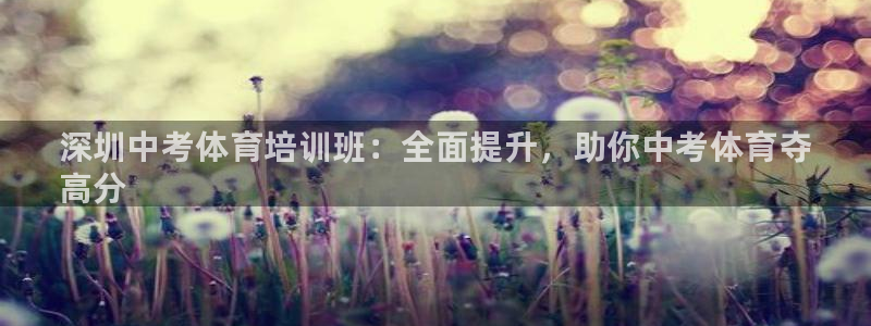 极悦官方网站app下载安装：深圳中考体育培训班：全面
